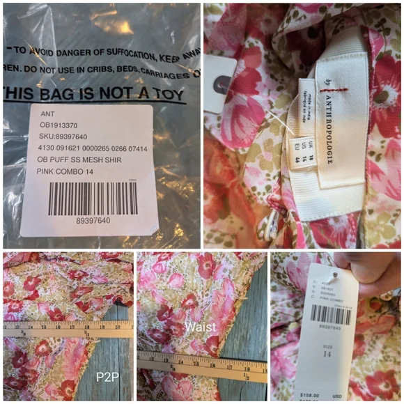 Anthropologie NWT mesh shirt dress - Picture 15 of 16